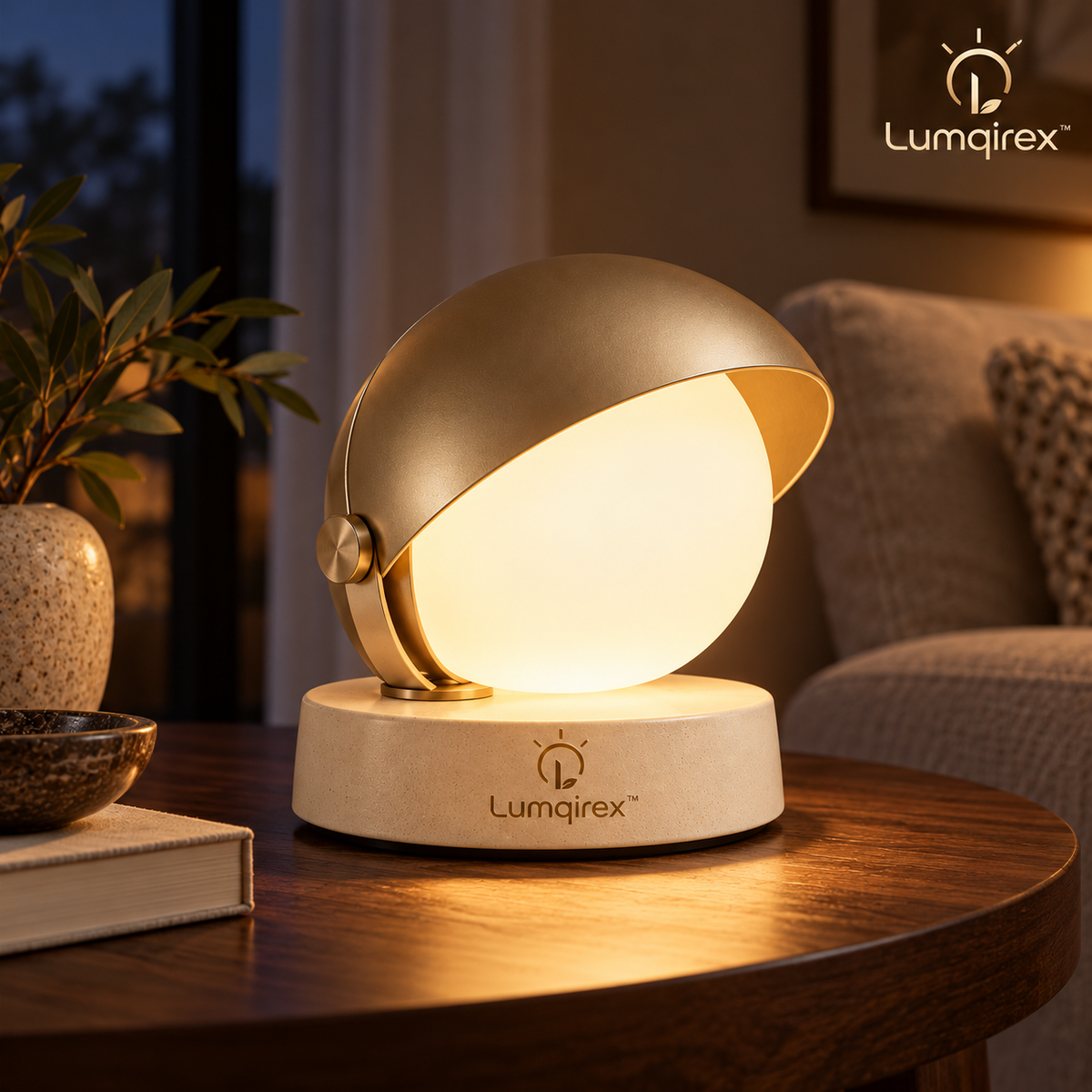 Lumqirex™ Solara Dome Table Lamp